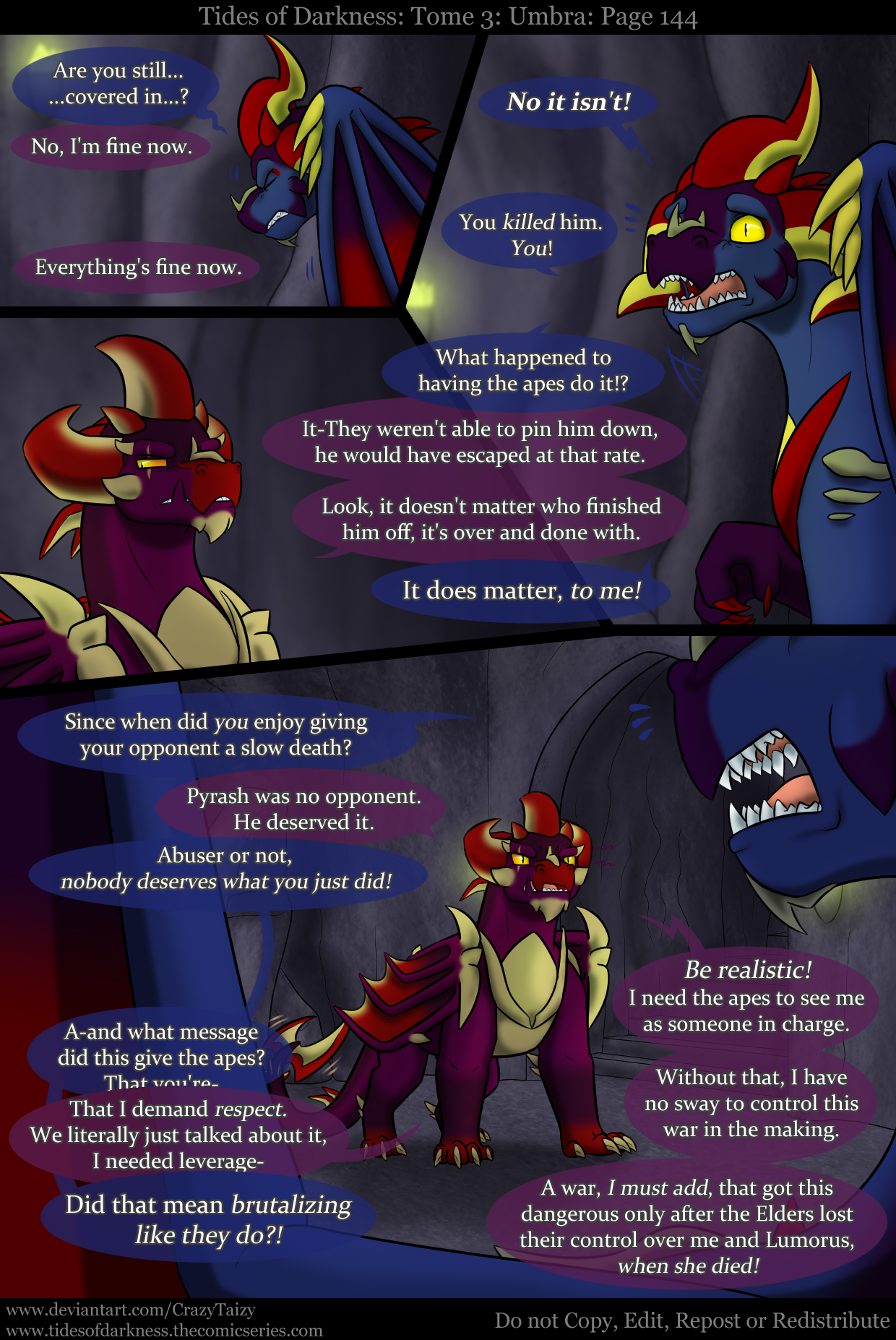Teidees Deviantart Tides of Darkness: Umbra Page 144 by CrazyTaizy on DeviantArt