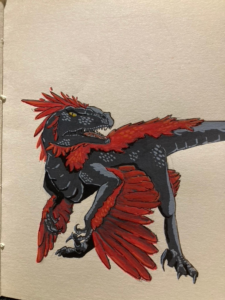 Pyro Raptor Outline Pyroraptor by RowanPrior706 on DeviantArt