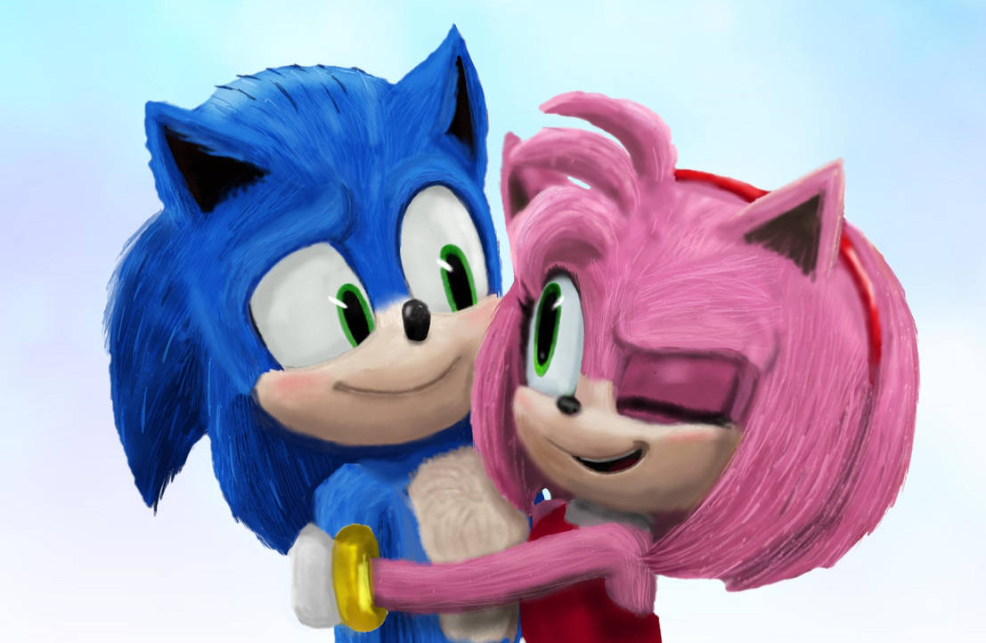 Movie Sonic And Movie Amy By AmyLyss On DeviantArt movie-sonic-and-movie-amy-by-amylyss-on-deviantart
