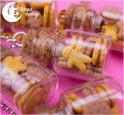 Favorite cookies in the bottle Necklace