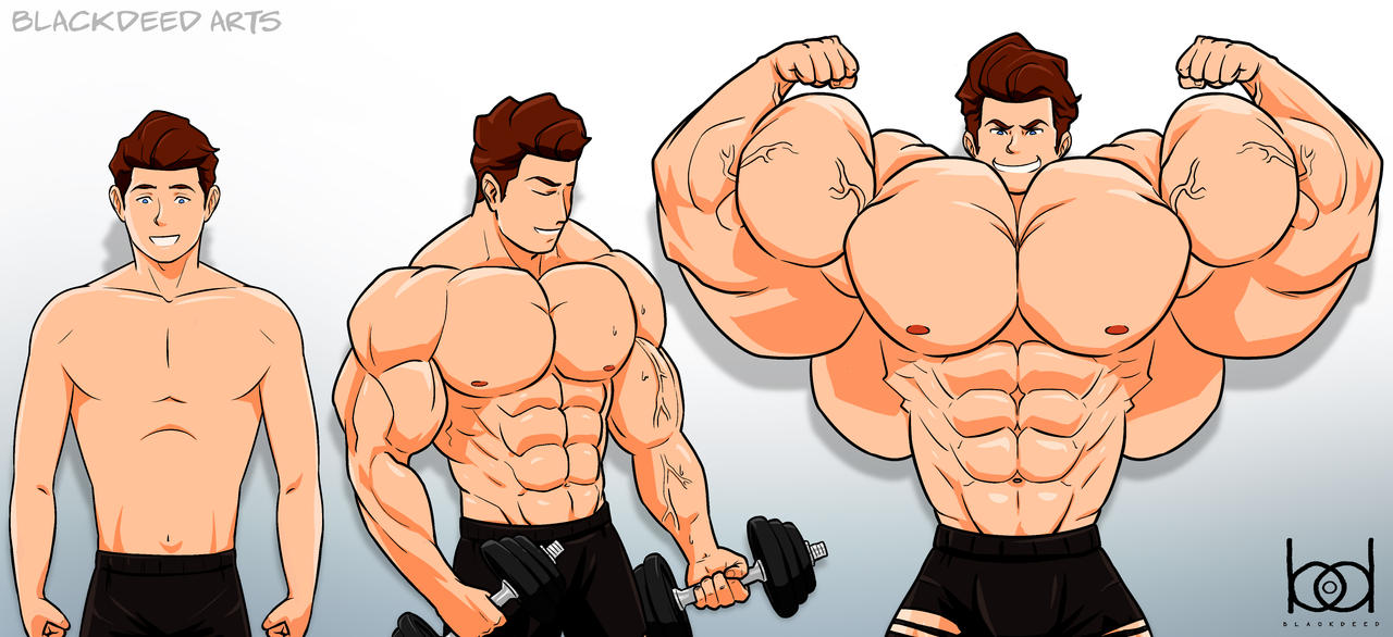 Mindloop Muscle Growth Commission - Muscle Growth Curl by rnill on DeviantArt