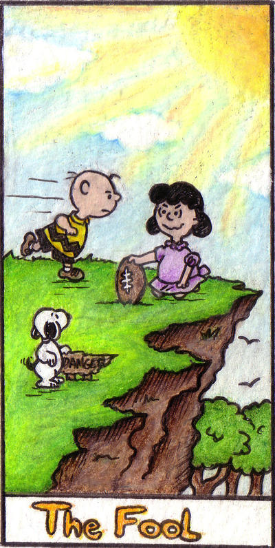 The Fool Peanuts Tarot 1 of 3