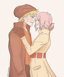 fall weather - narusaku by playingwith-shadows