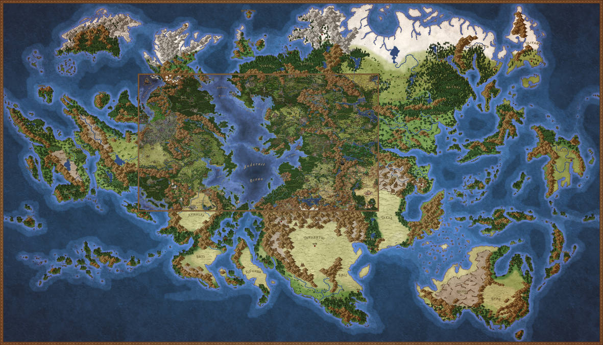 Full Map of Mithandor by clovisis on DeviantArt