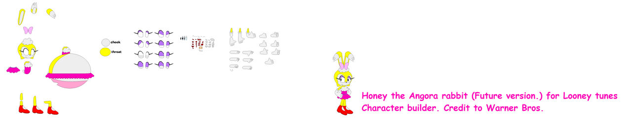 Honey the Angora rabbit character builder by I-love-LAS-MMALM on DeviantArt