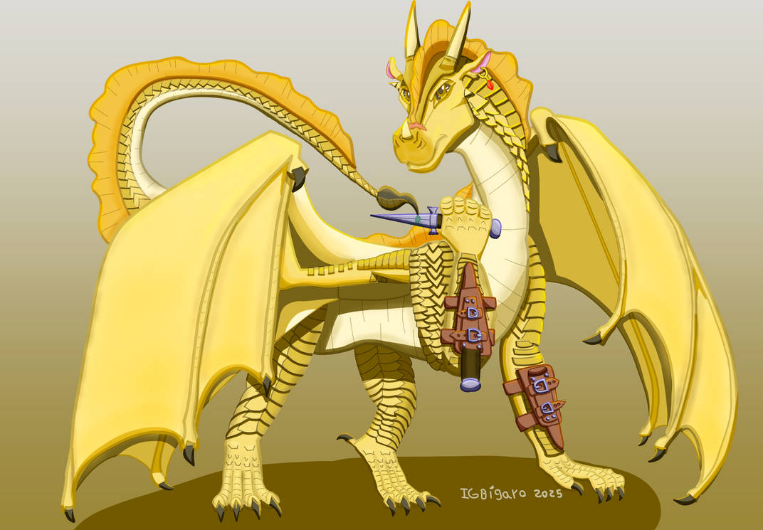 Qibli with daggers by IGBigaro on DeviantArt