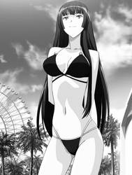 Shizuku Black Bikini (Black And White)