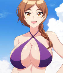 Kaede`s Purple Bikini