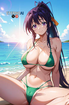 Akeno`s Green Bikini