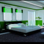 green bedroom