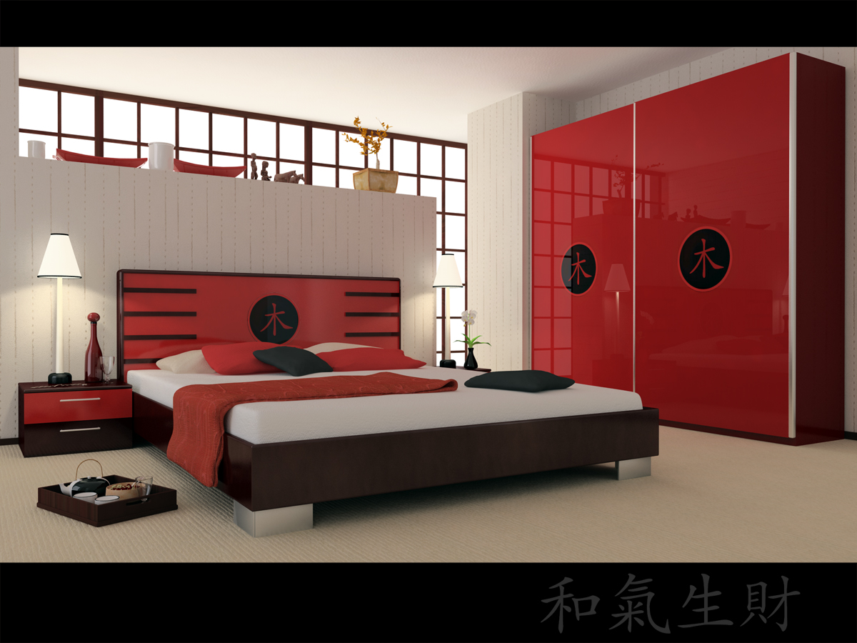 asia style bedroom