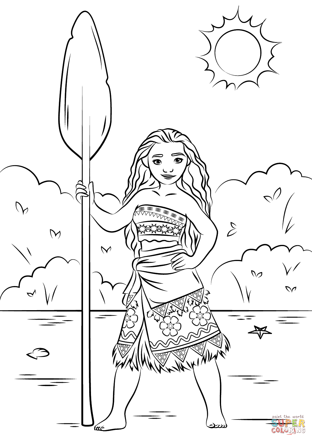 Princess Moana from Moana coloring page by coloringforever on DeviantArt princess-moana-from-moana-coloring-page-by-coloringforever-on-deviantart