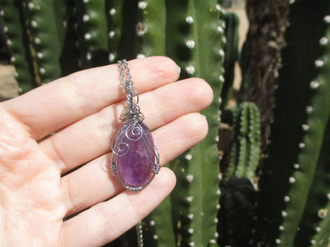 amethyst stone necklace 03/13/24