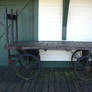 Old fashioned rail cart.