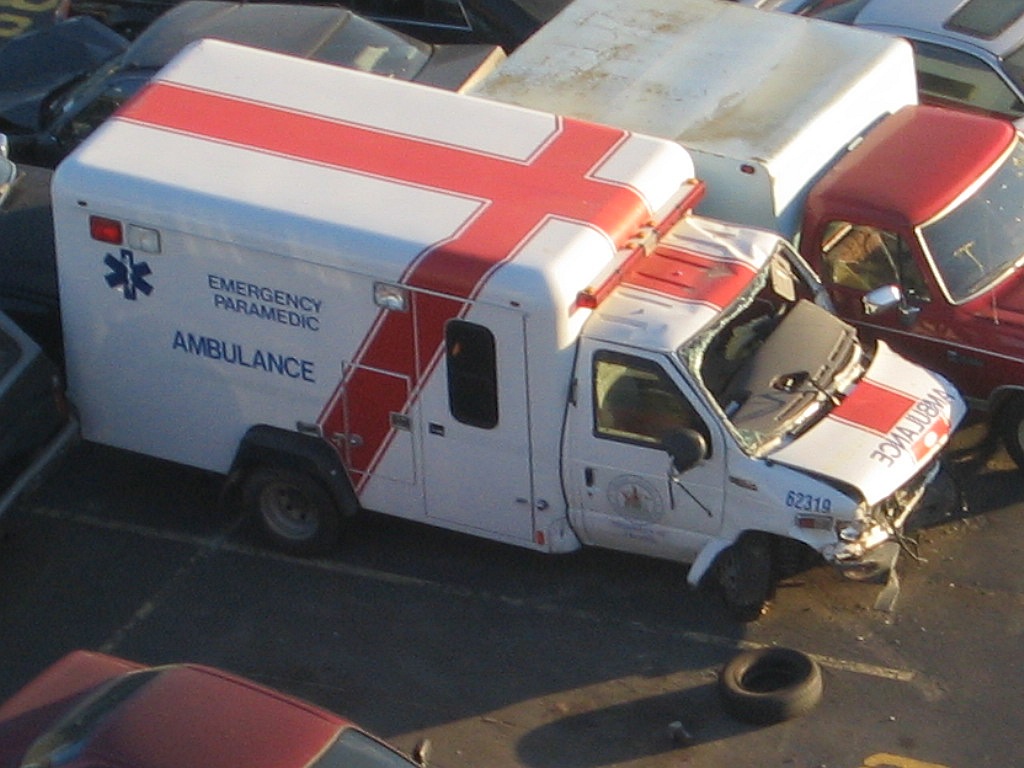 An ambulance in need of one.