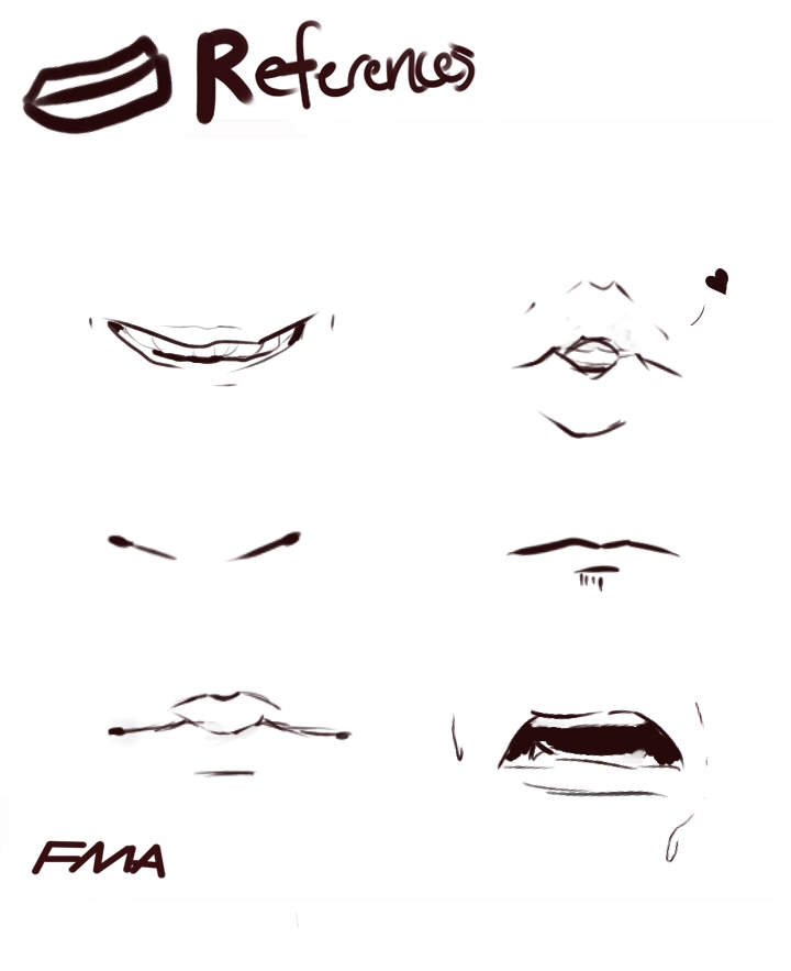 Mouth References 1 by ForgetMeAgain on DeviantArt