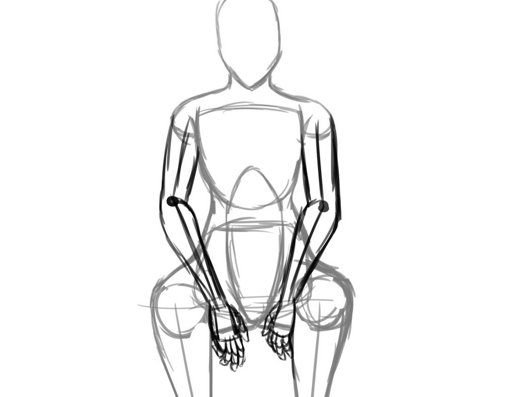 Figure Drawing Sitting Sketch by Gem-Hunter on DeviantArt