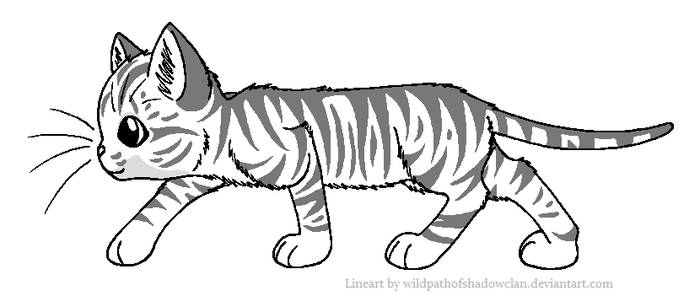 ThunderClan Tabby Lineart