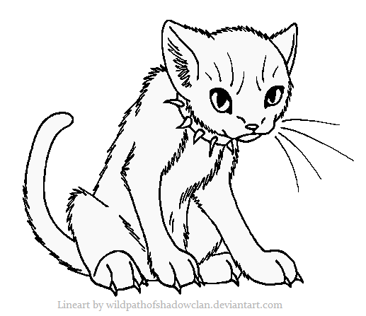 Warrior cat lineart by kovike471 on DeviantArt