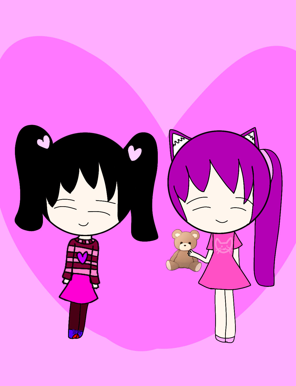 I give a teddy bear for my friend