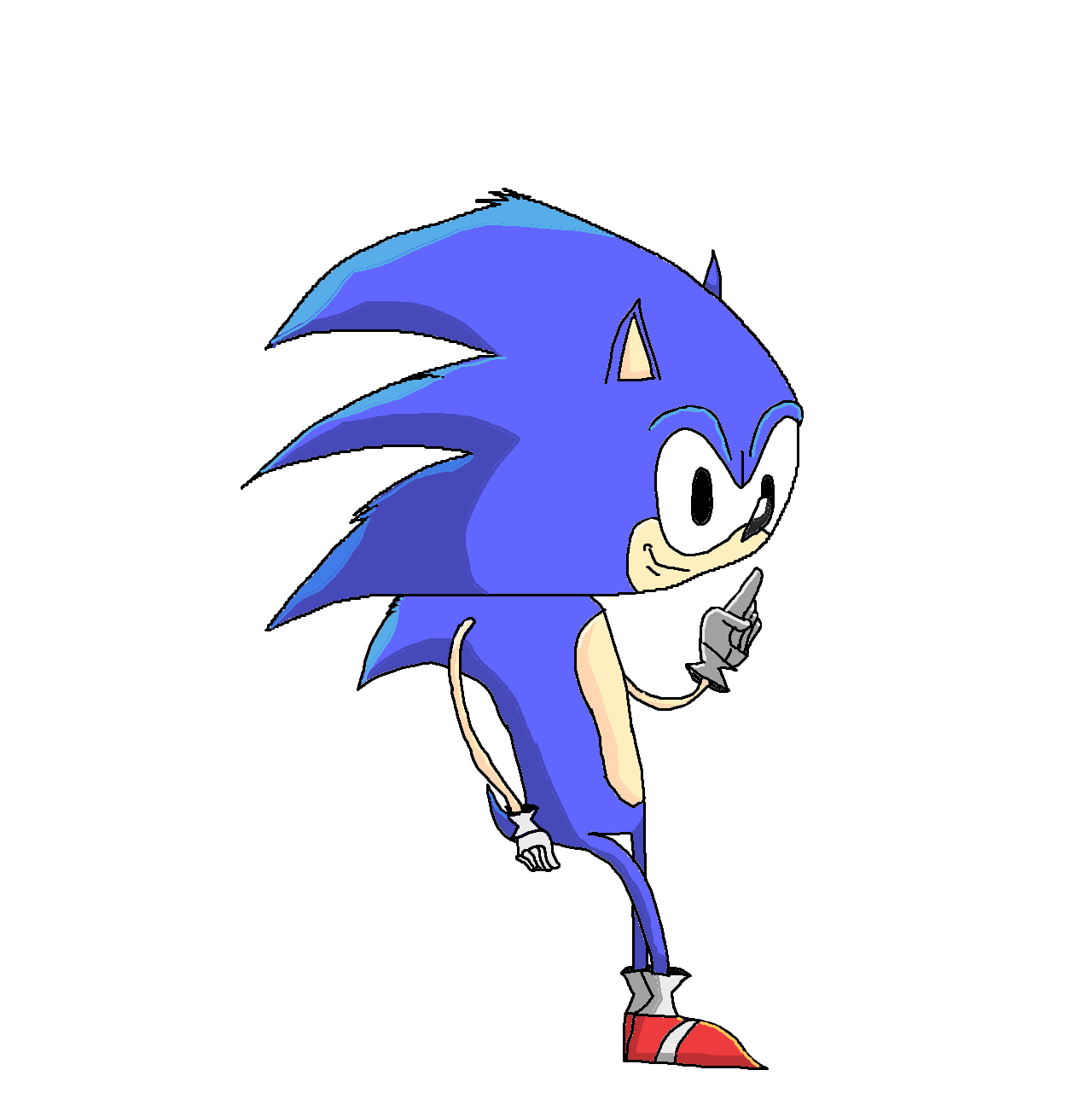 Pixilart - faker sonic by blue-blue