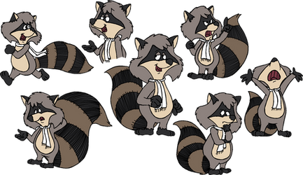 Ralph Racoon The Raccoons by mojokingbee1 on DeviantArt
