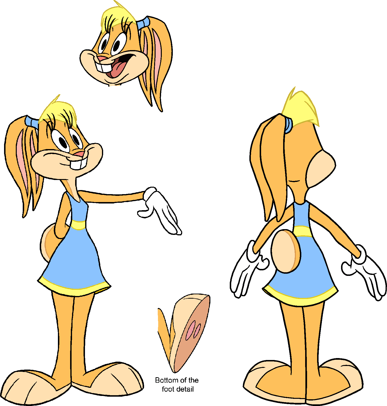 Loa Rabbit Lola Bunny art (Looney Tunes: Rabbits Run) by cheril59 on DeviantArt