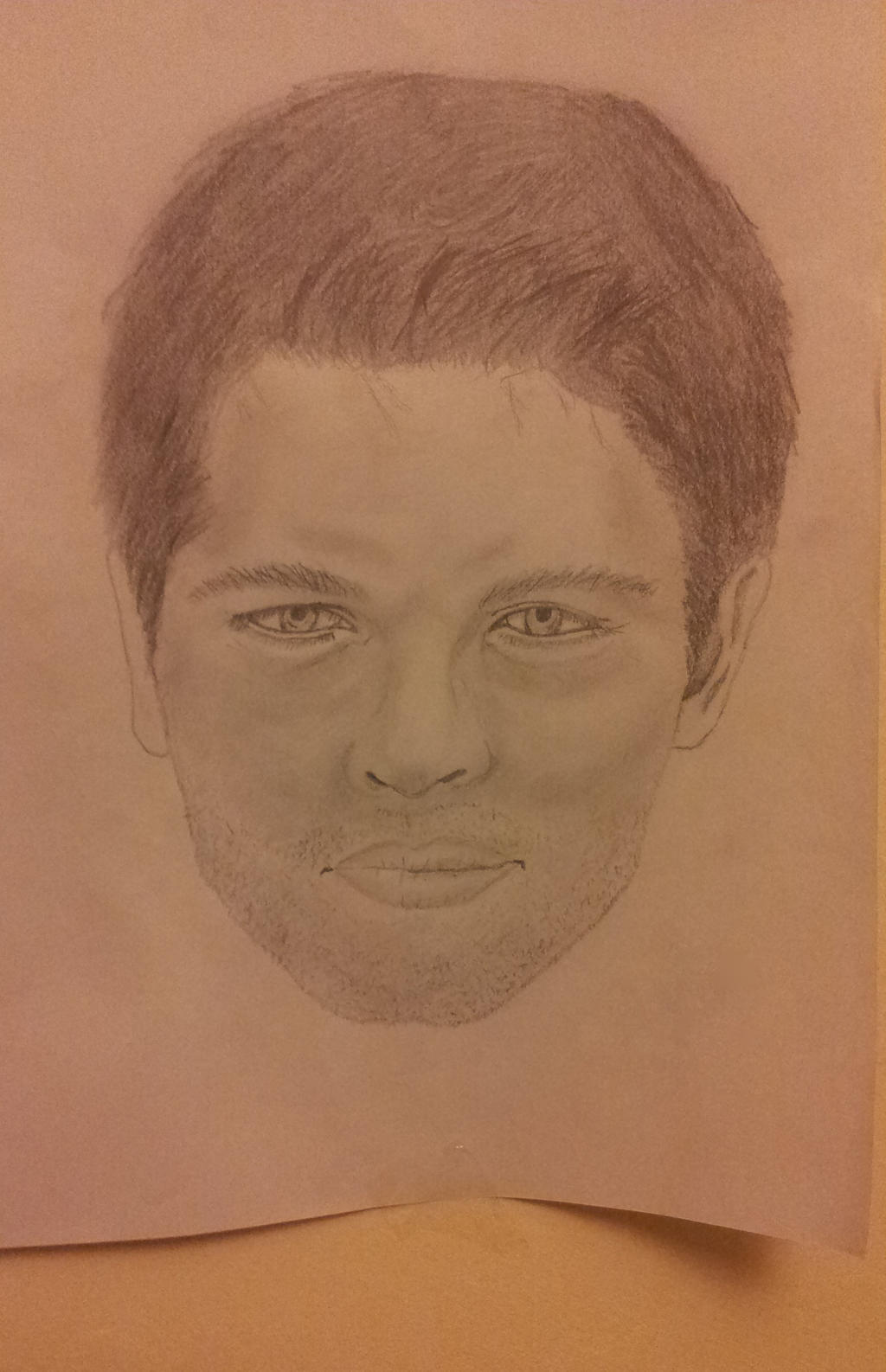 Misha Collins - Face drawing