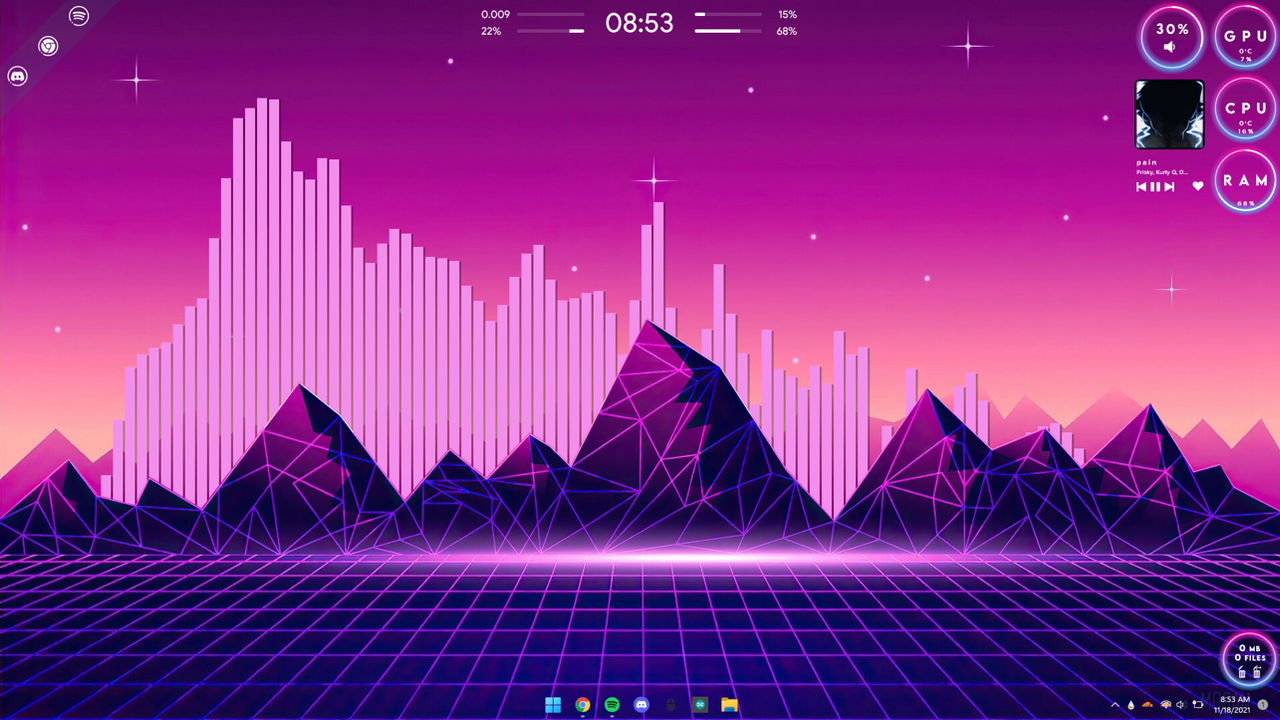 Windows 11 custom rainmeter wallpaper by Redstonejimmyg on DeviantArt