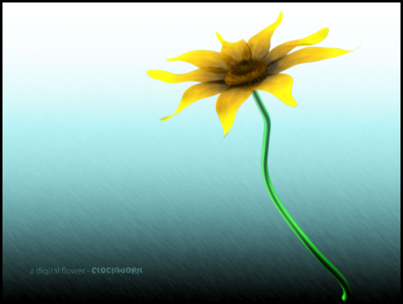 a digital flower