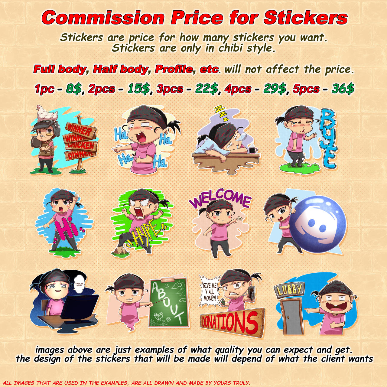 Sticker Price and Examples by OP1tamad on DeviantArt
