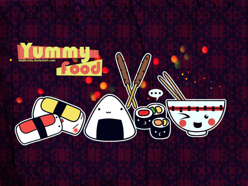 Yummy Food - Wallpaper by Alephunky on DeviantArt