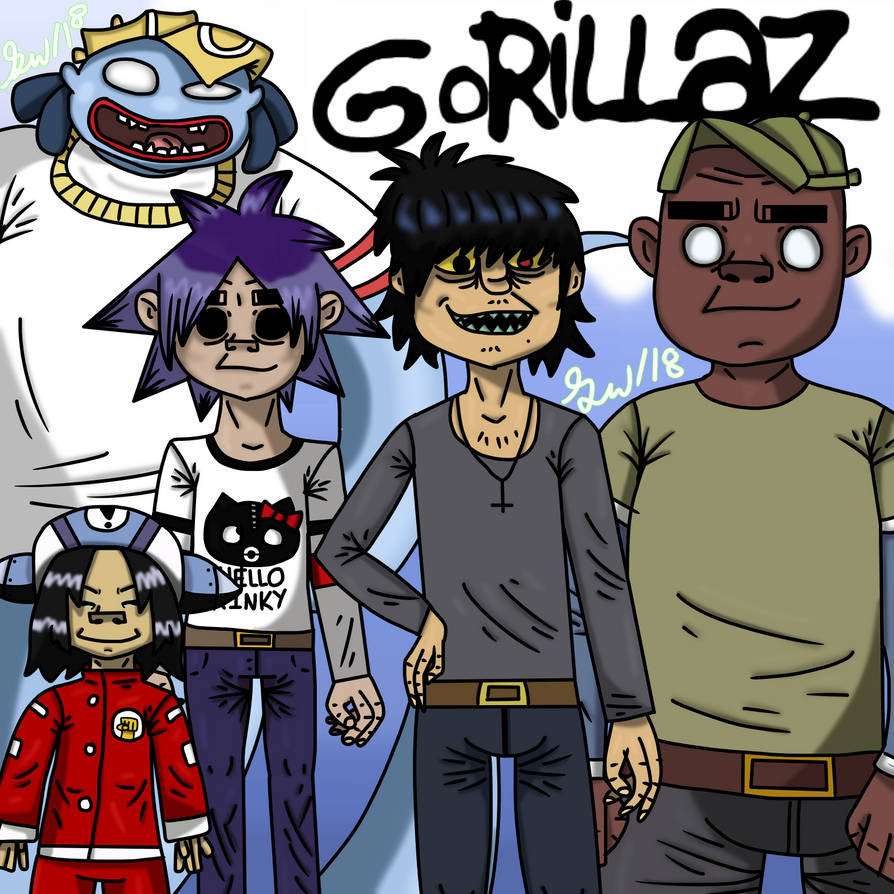 Phase 1 Gorillaz by TheMagicalMayhem249 on DeviantArt