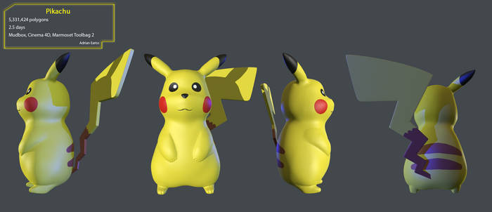 3D Pikachu