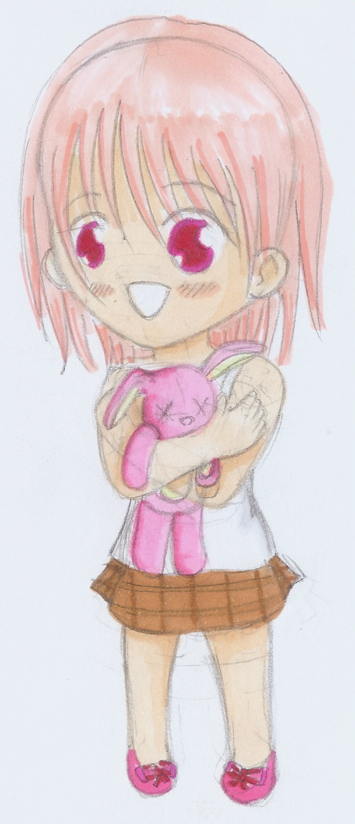 Chibi Girl with Rabbit