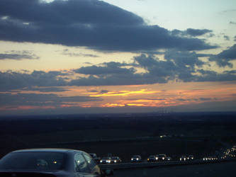 Sunset Near the Highway