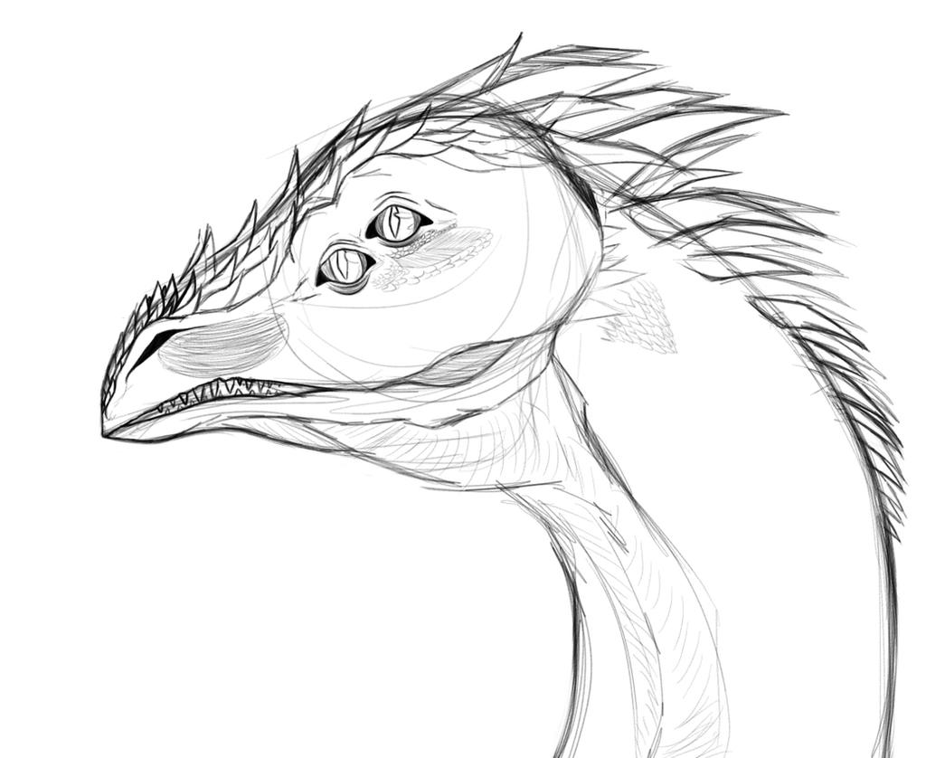 Dragon Headshot WIP