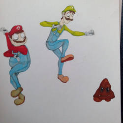 Tim Burton Mario and Luigi