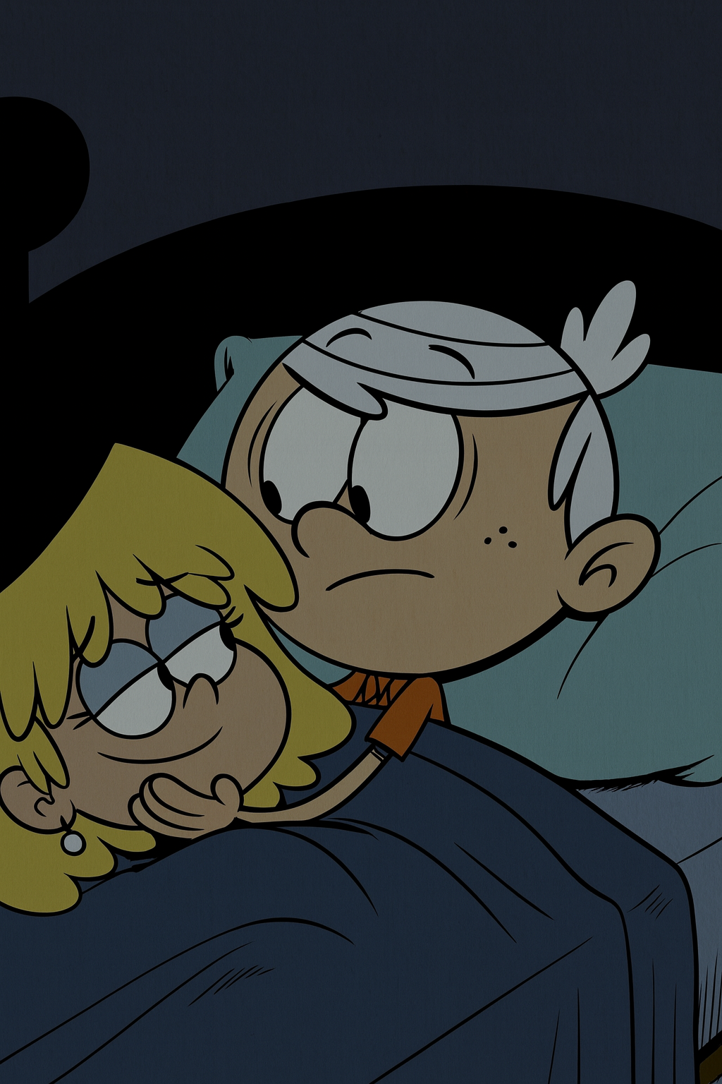 Loris Head Lincoln on his bed with Lori's Head by MarioFanBoy67 on DeviantArt