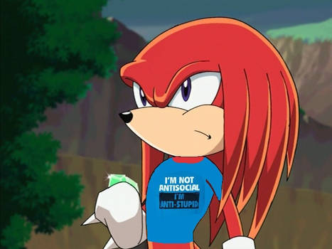 Knuckles Should Wear This Shirt Everywhere He Goes