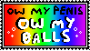 ow my penis ow my balls