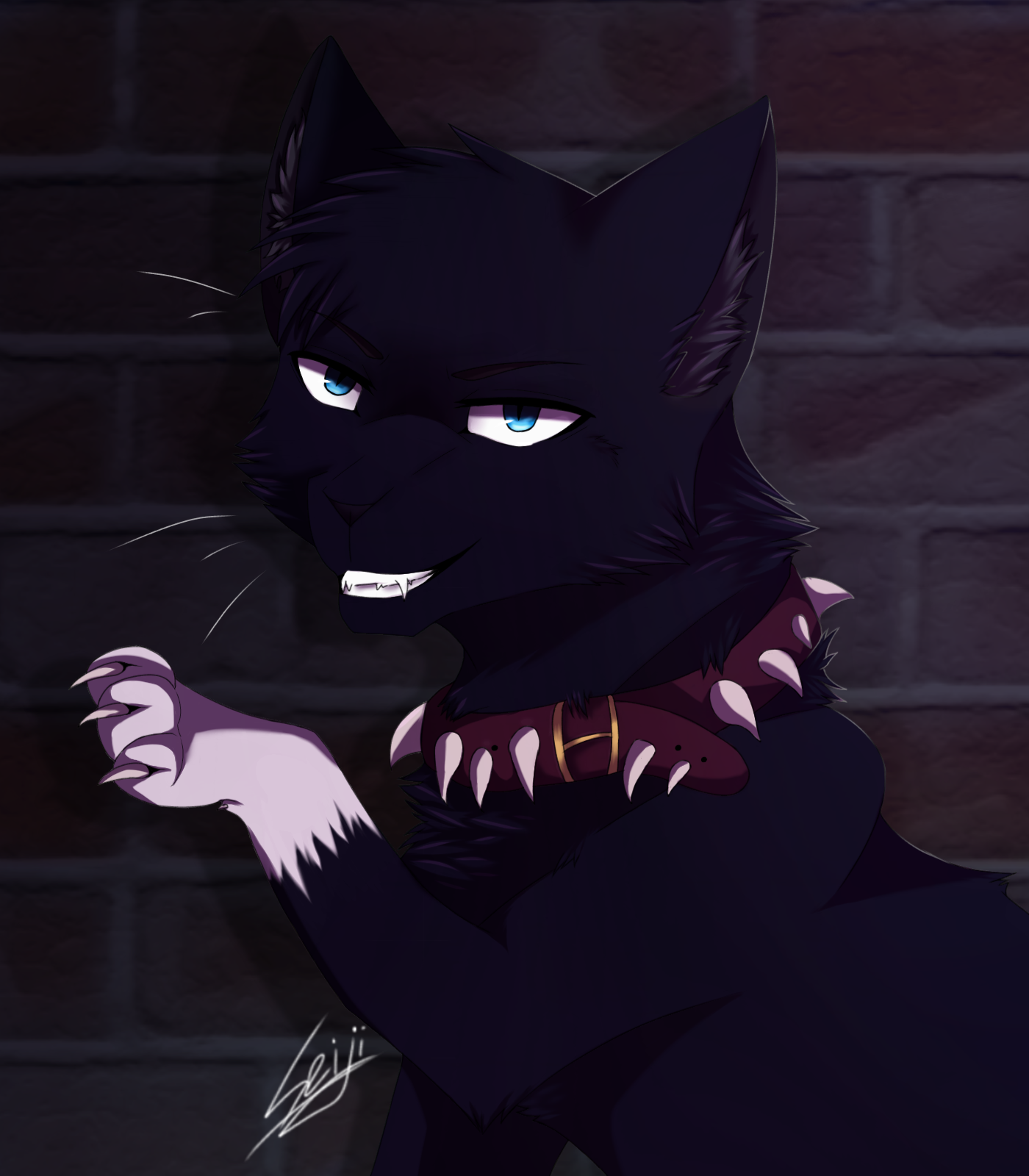 Scourge Warrior Cat | Postcard