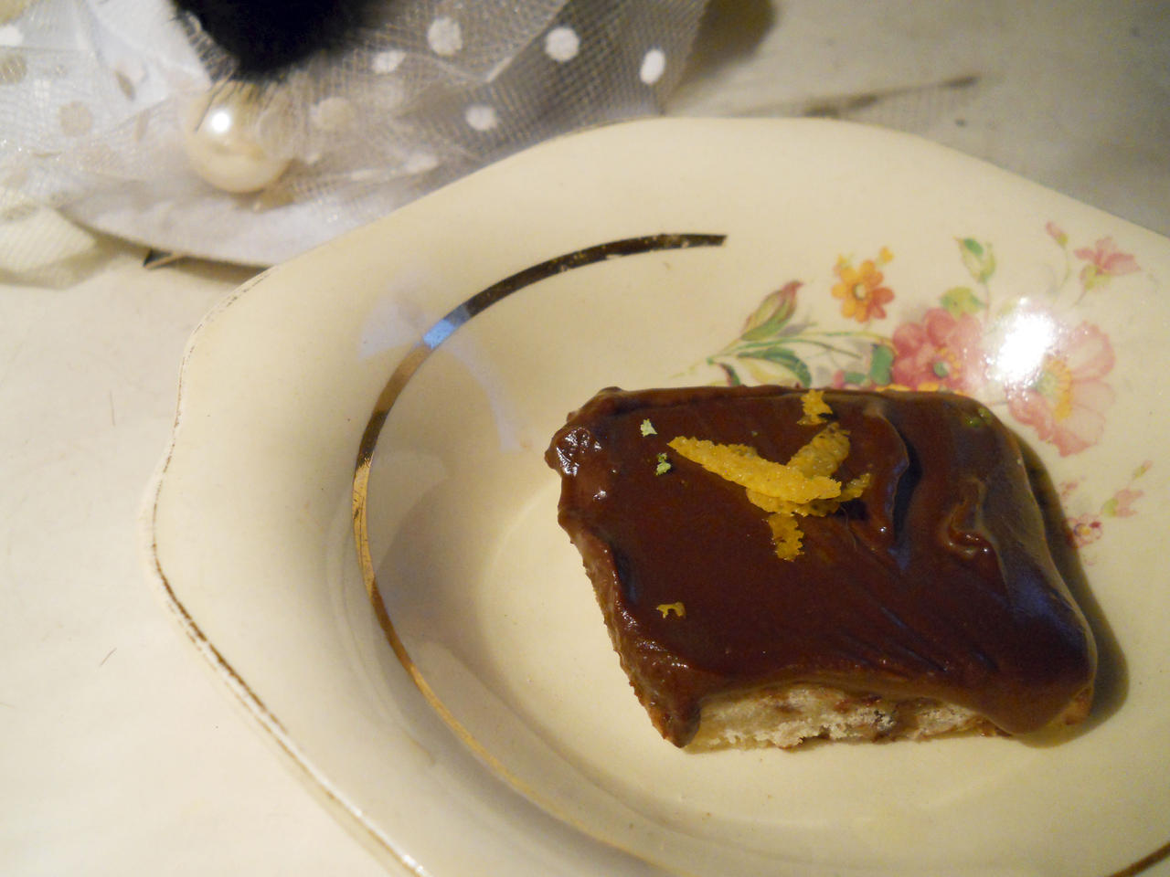 Chocolate and orange shortbread