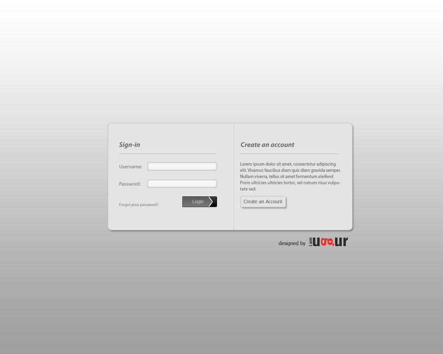 Inlog Box Login Box Design by Mottcalem on DeviantArt
