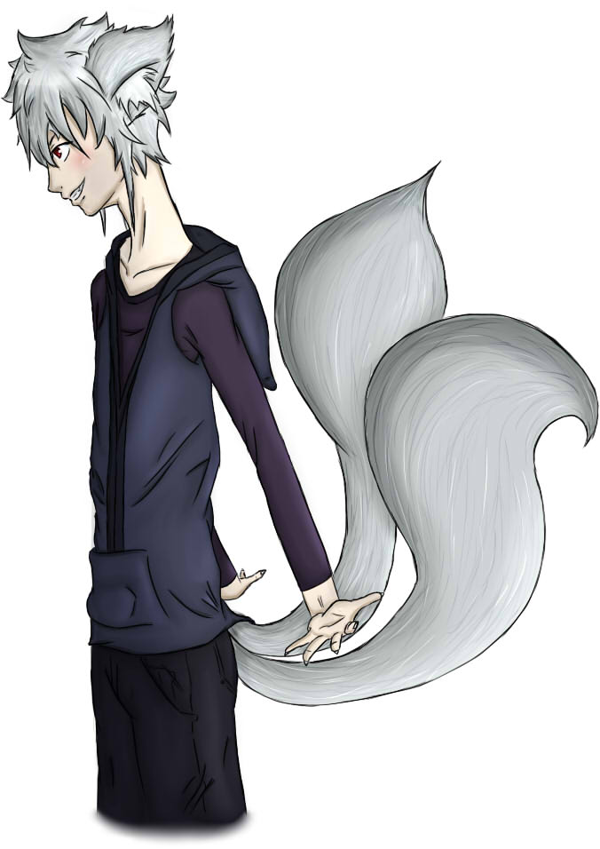Anime boy with ears