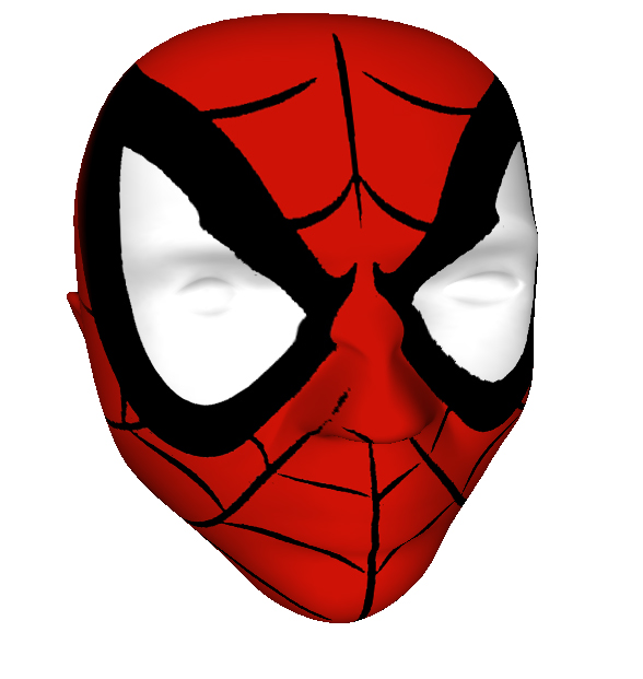 Spiderman face 3d by turnip-stew on DeviantArt