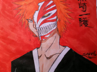 Ichigo Kurosaki half hollow