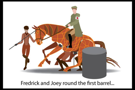 War Horse Puppet Barrel Racing