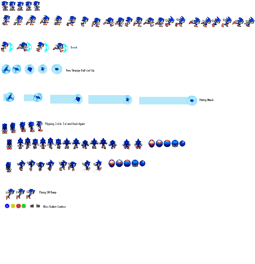 Modgen sonic After The Sequel Sprite sheet by MekanTheGuy on DeviantArt