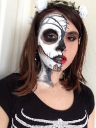 Sugar skull makeup test